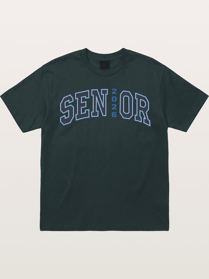 Senior 2026 Varsity Style Text Gildan T-shirt