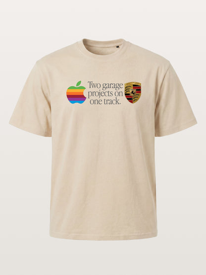 Rainbow Apple Porsche Garage Phrase Gildan T-shirt