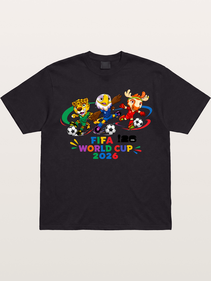 2026 World Cup Mascots Art Gildan T-shirt