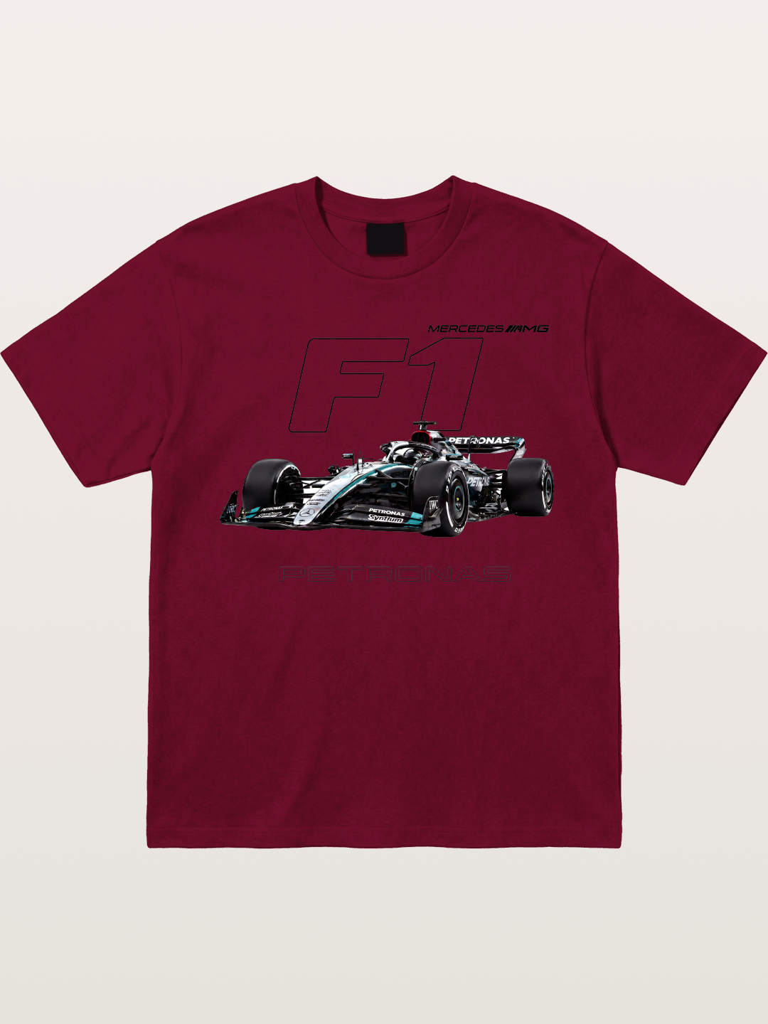 Mercedes F1 Formula Car Print Gildan T-shirt