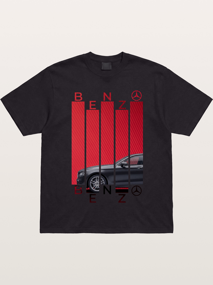 Benz Barcode Style Print Gildan T-shirt