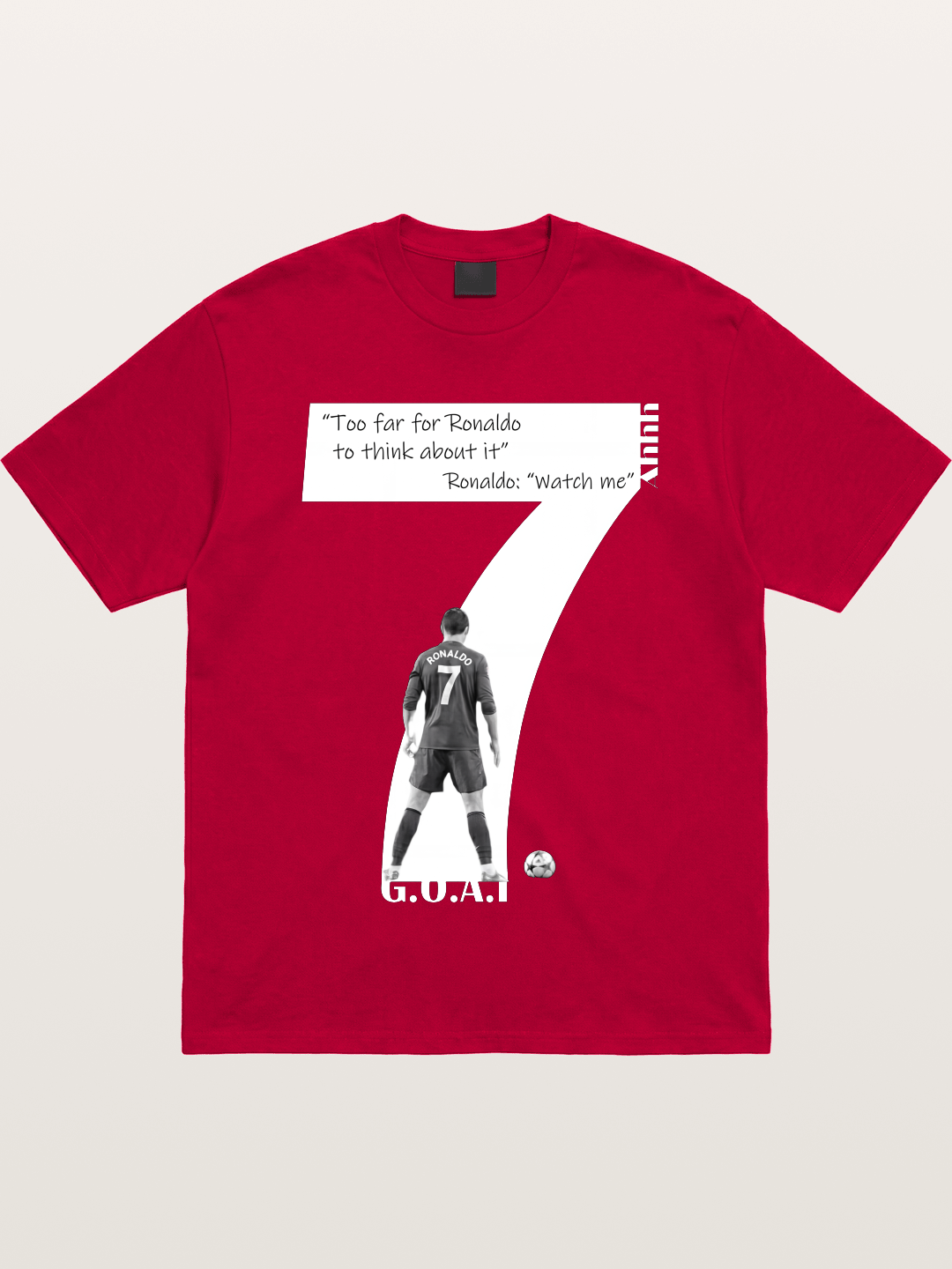 Ronaldo #7 Watch Me Quote Gildan T-shirt