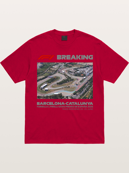 Barcelona Catalunya Track Aerial View Gildan T-shirt