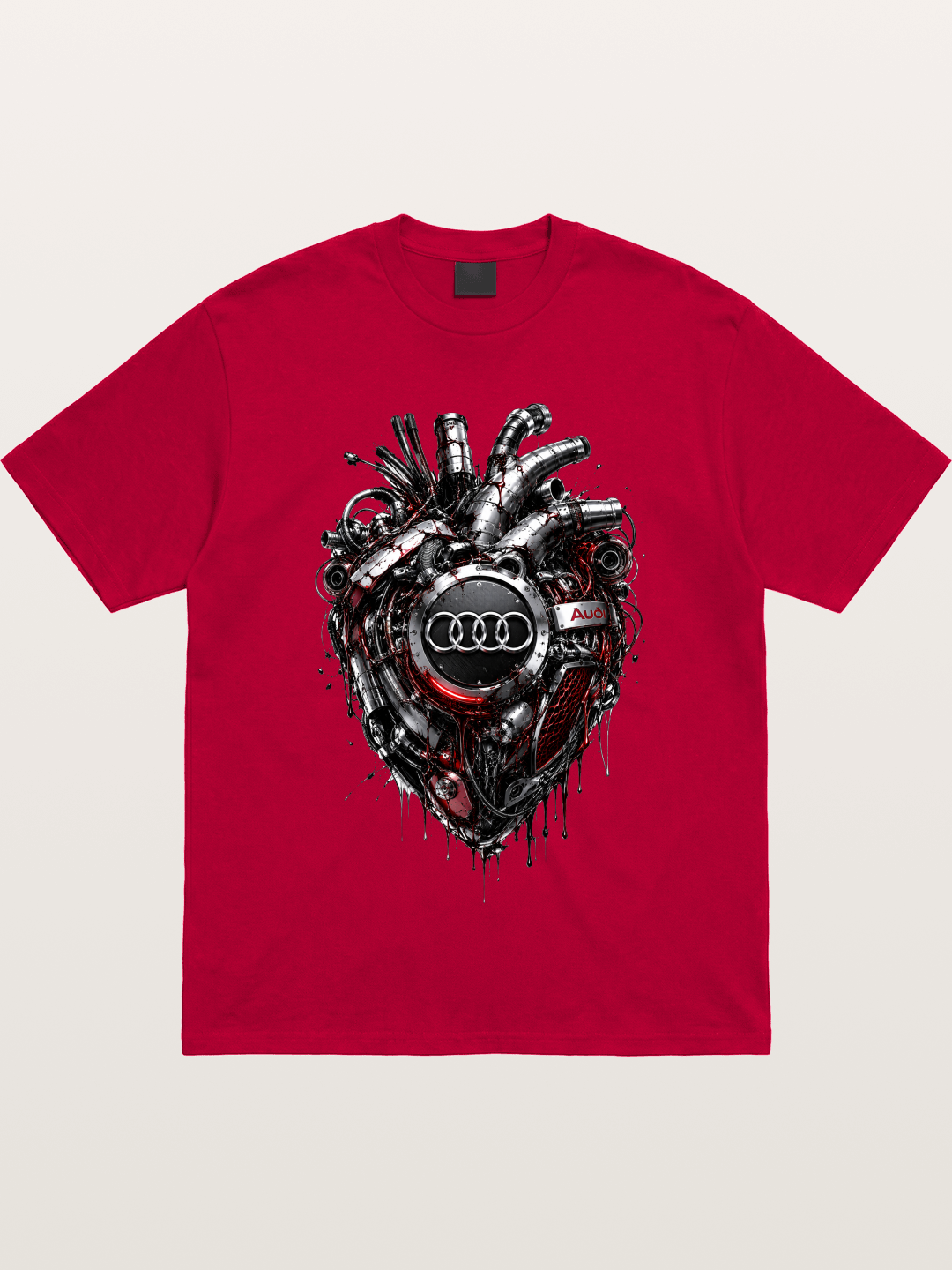 Audi Mechanical Heart Poster Gildan T-shirt