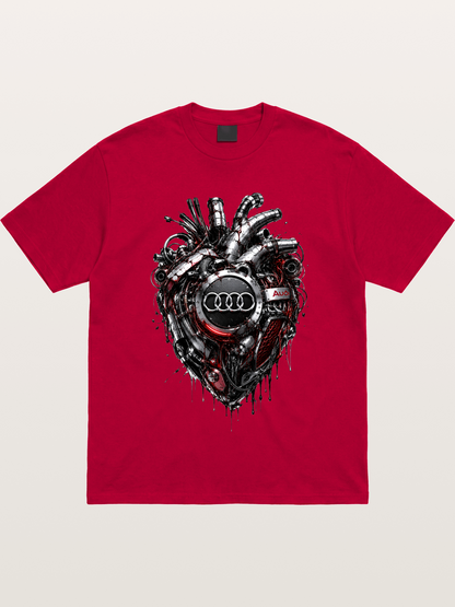 Audi Mechanical Heart Poster Gildan T-shirt