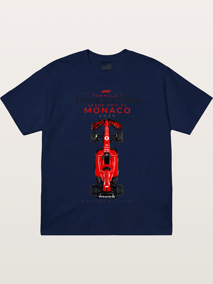 LV Monaco F1 Red Race Car Gildan T-shirt