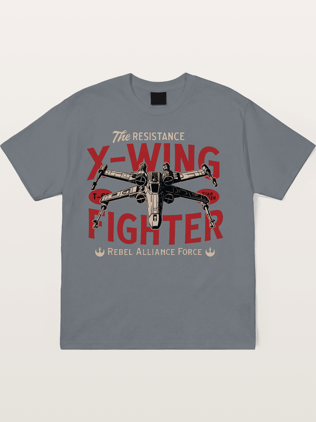Resistance X-Wing Fighter Retro Design Cotton T-shirt