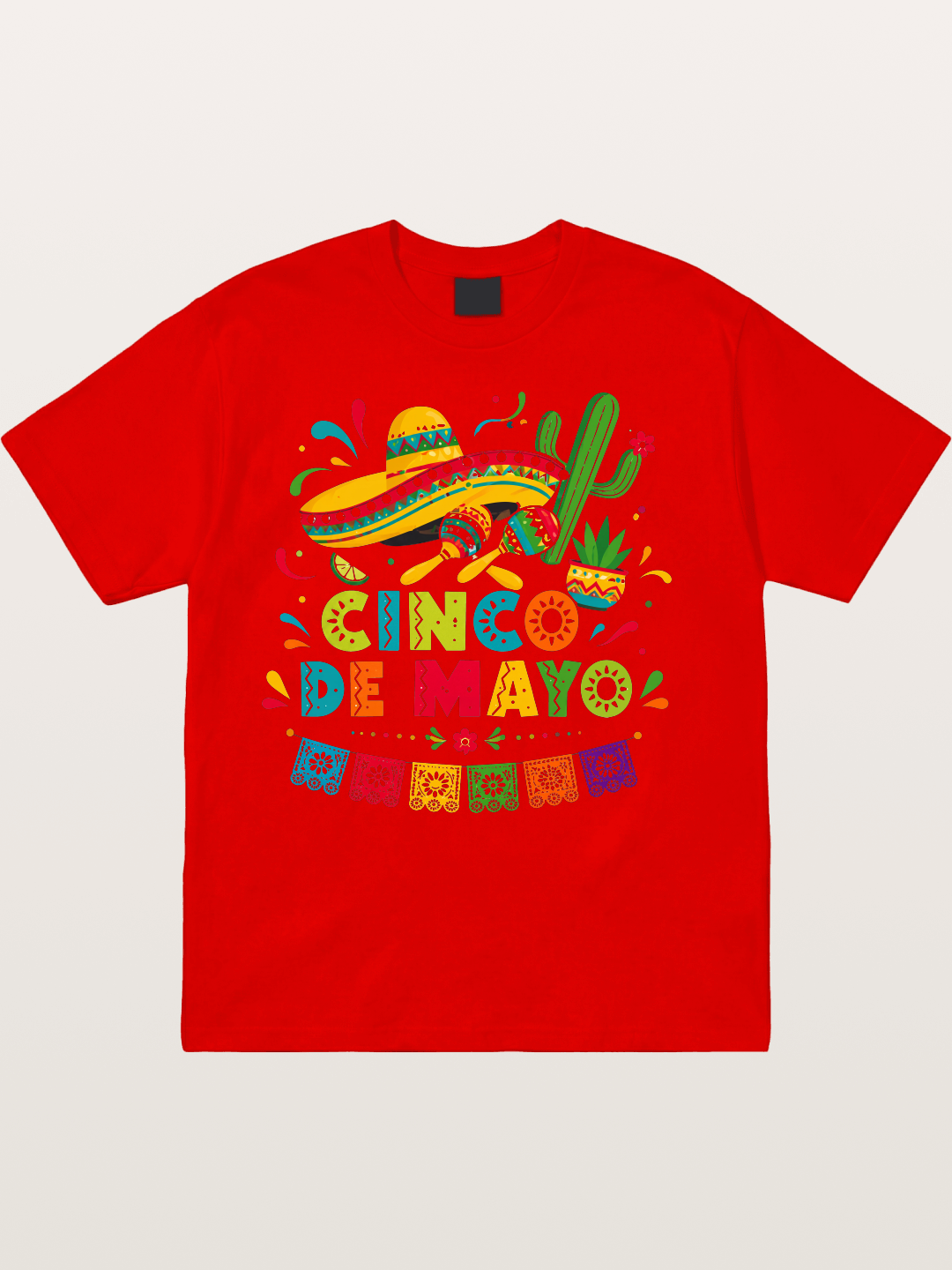 Cinco De Mayo Fiesta Art Cotton T-shirt
