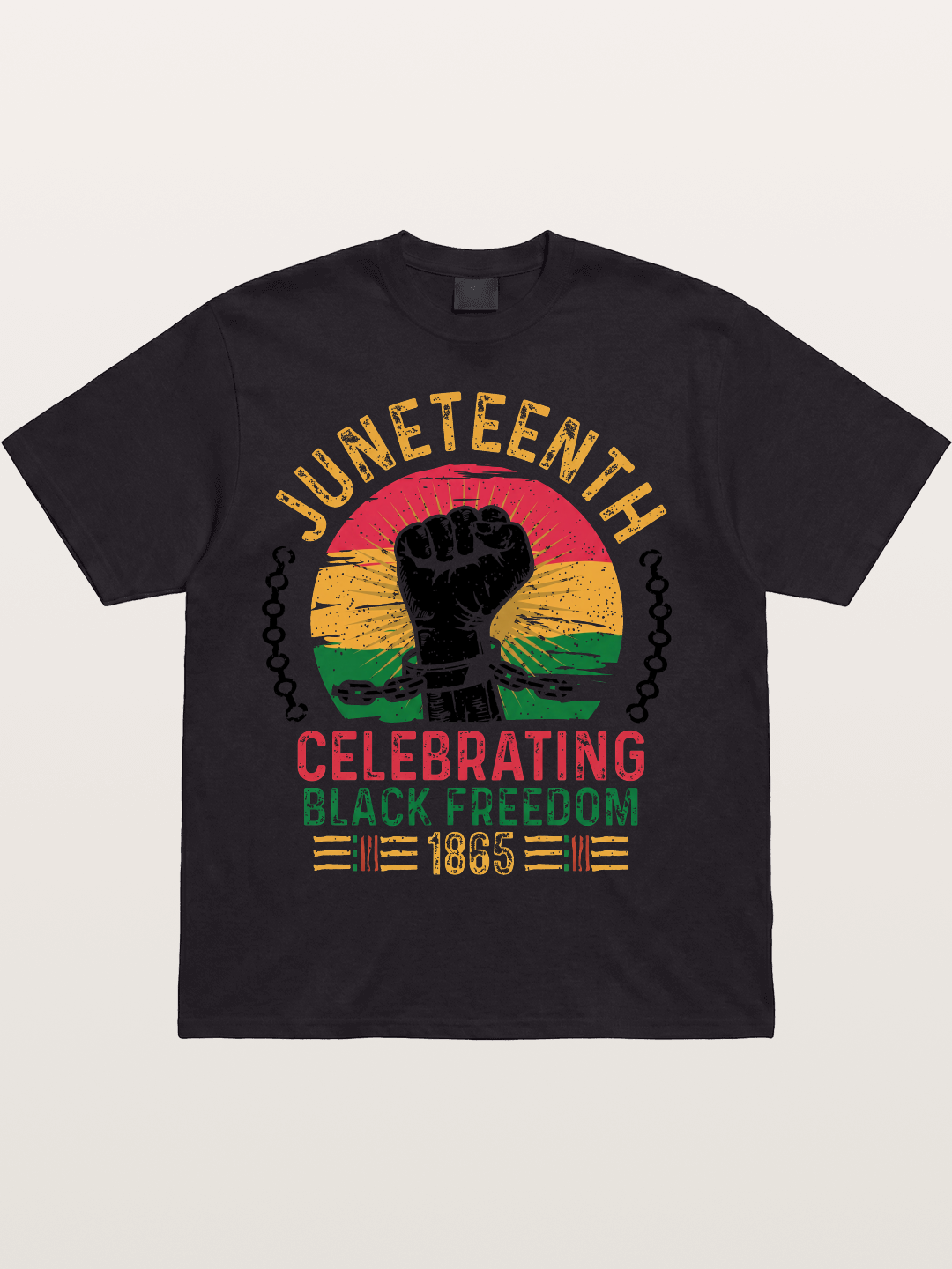 Juneteenth Black Freedom Fist Cotton T-shirt