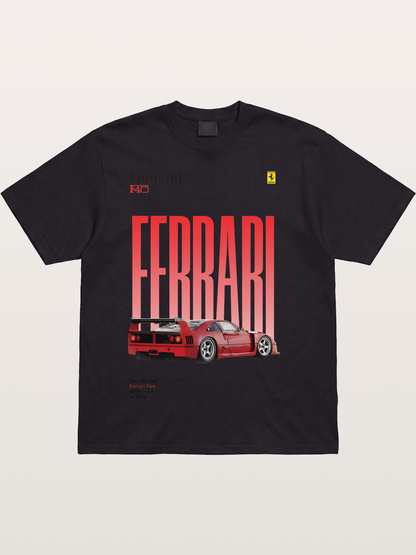 Gradient Red Cotton T-shirt