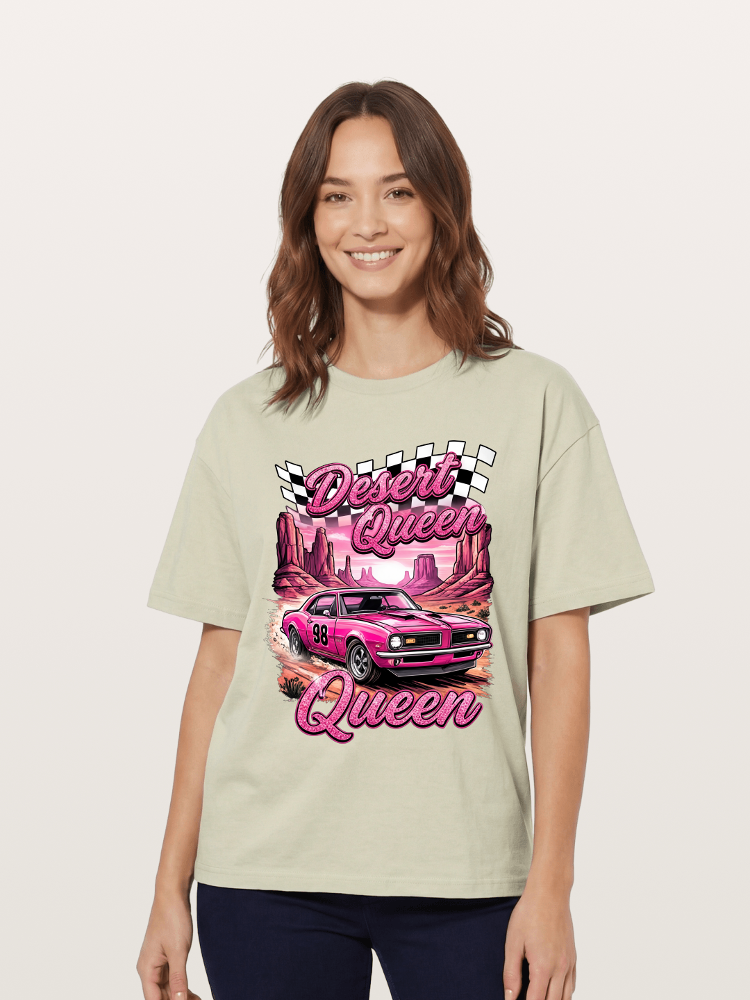 Desert Queen Racer Cotton T-shirt