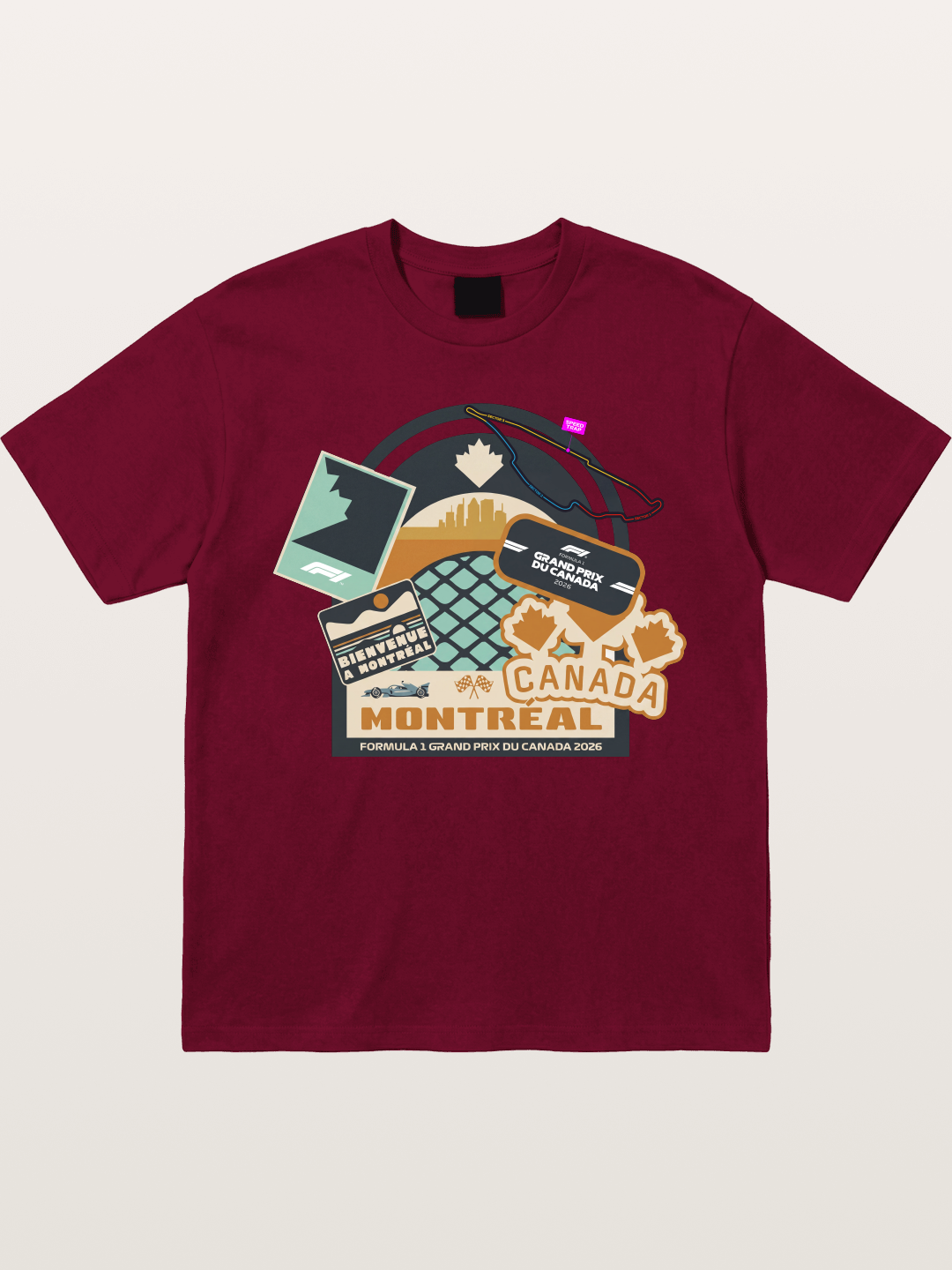 Montreal Canada GP 2026 Collage Gildan T-shirt