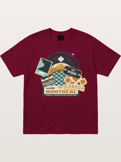 Montreal Canada GP 2026 Collage Gildan T-shirt