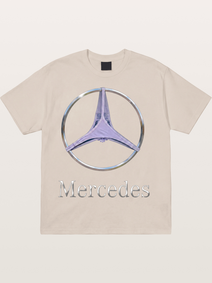 Mercedes Logo Thong Print Cotton T-shirt