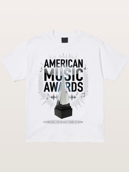AMA Trophy Music Note Graphic Cotton T-shirt