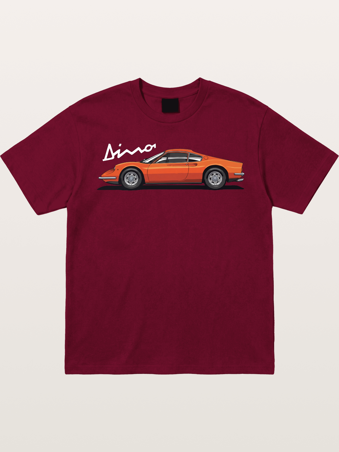 Vintage Orange Sports Car Side Gildan T-shirt
