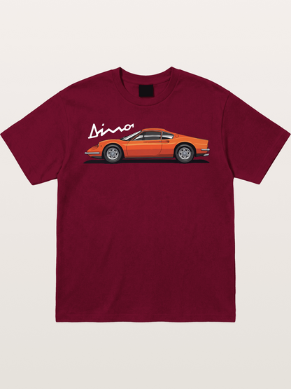 Vintage Orange Sports Car Side Gildan T-shirt