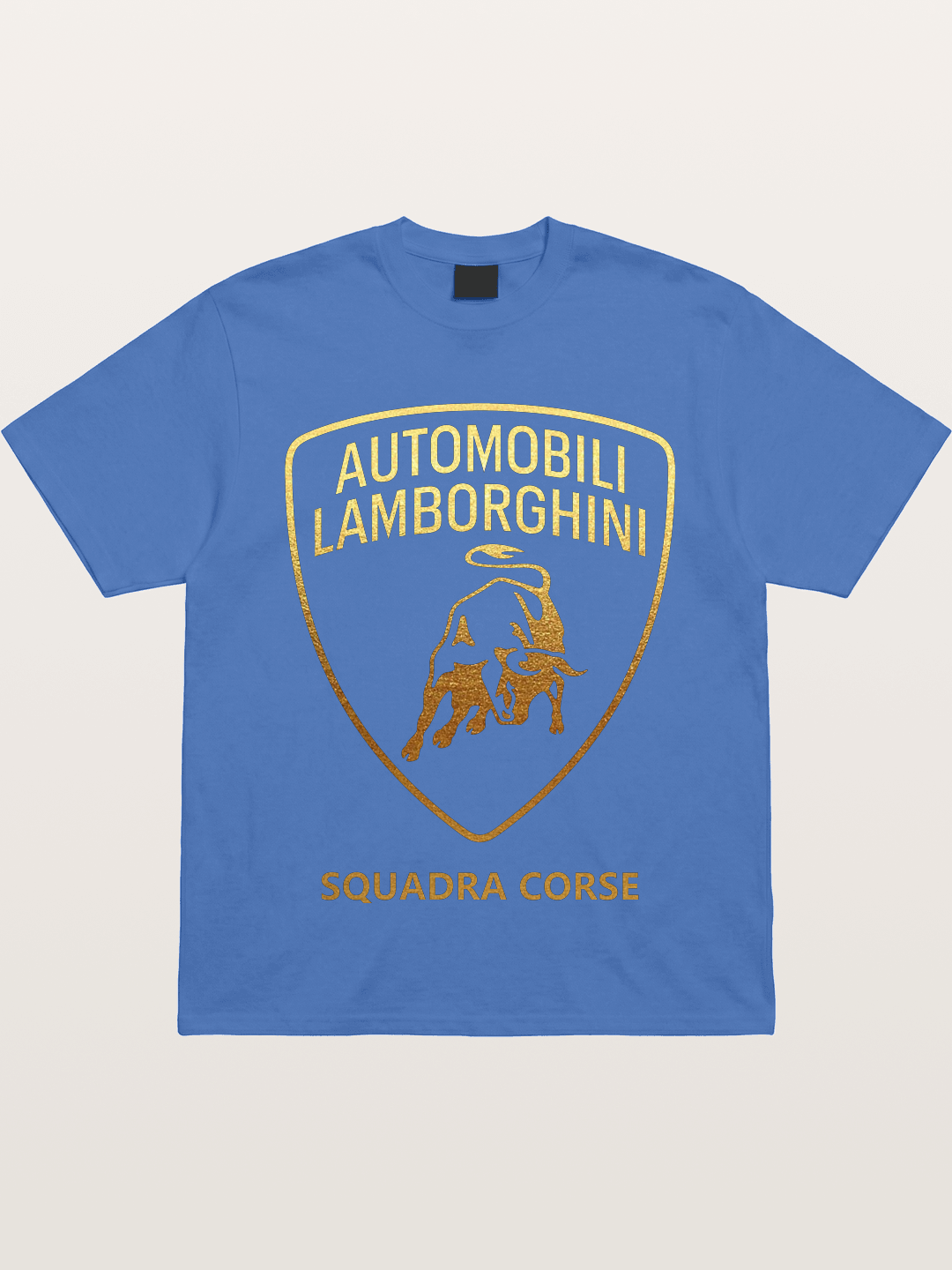 Lamborghini Squadra Corse Gold Shield Gildan T-shirt -----
