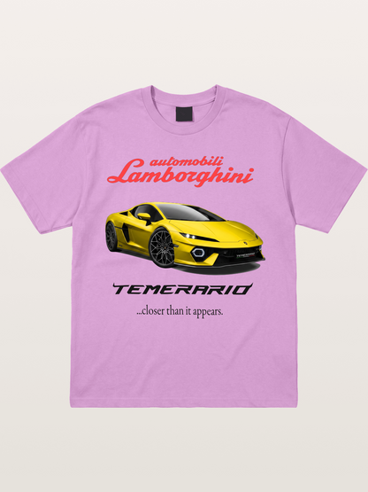 Lamborghini Temerario Yellow Sports Car Gildan T-shirt