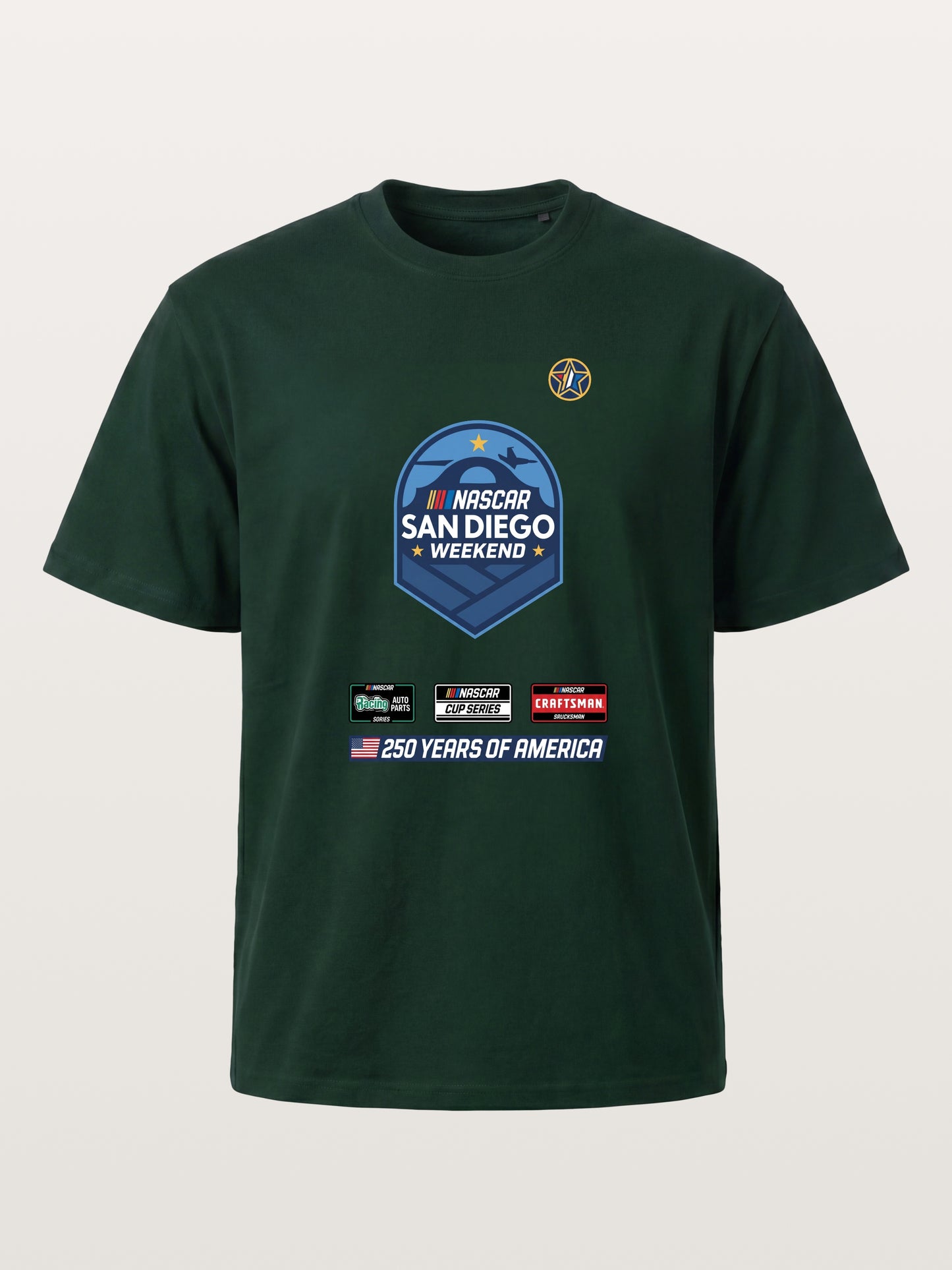 San Diego NASCAR Shield Crest Gildan T-shirt