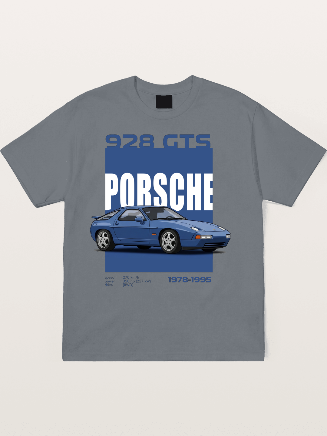 Porsche 928 GTS Blue Classic Cotton T-shirt