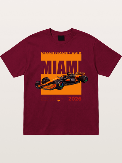 Miami GP Orange F1 Car Gildan T-shirt