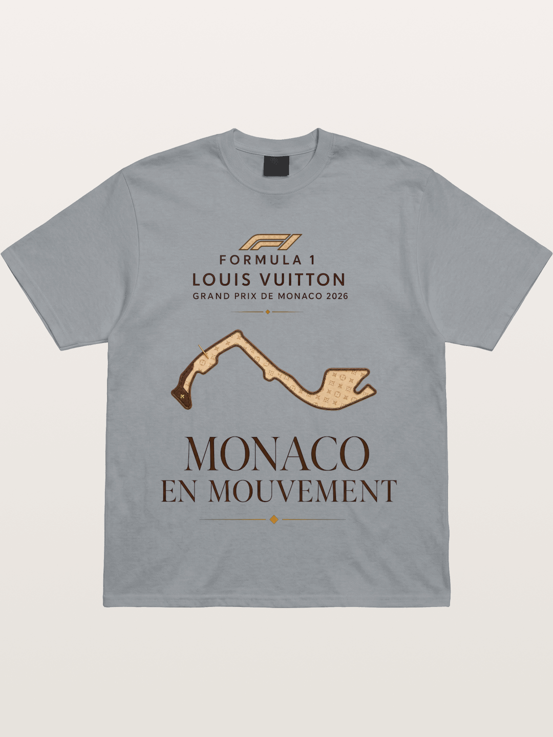 LV Monaco Track Pattern Art Gildan T-shirt