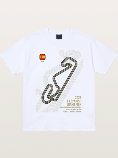 Spanish F1 Catalunya Circuit Layout Gildan T-shirt
