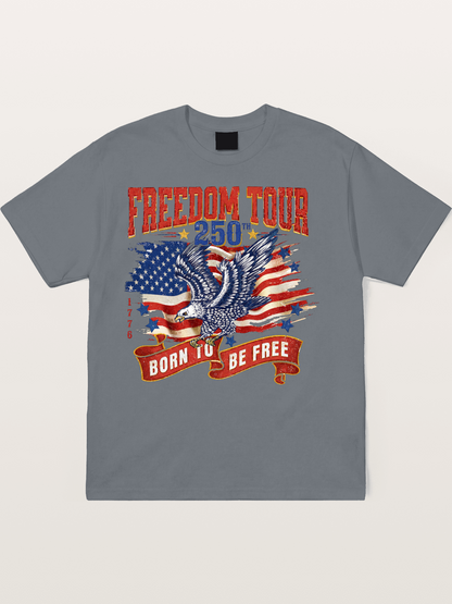 Freedom Tour Eagle Art Cotton T-shirt