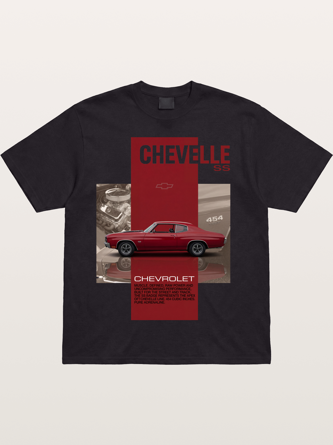 Red Coupe Cotton T-shirt
