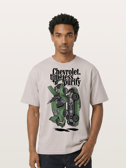 Timeless Purity Muscle Car Cotton T-shirt