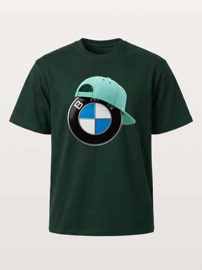 BMW Logo & Tiffany Cap Art Gildan T-shirt