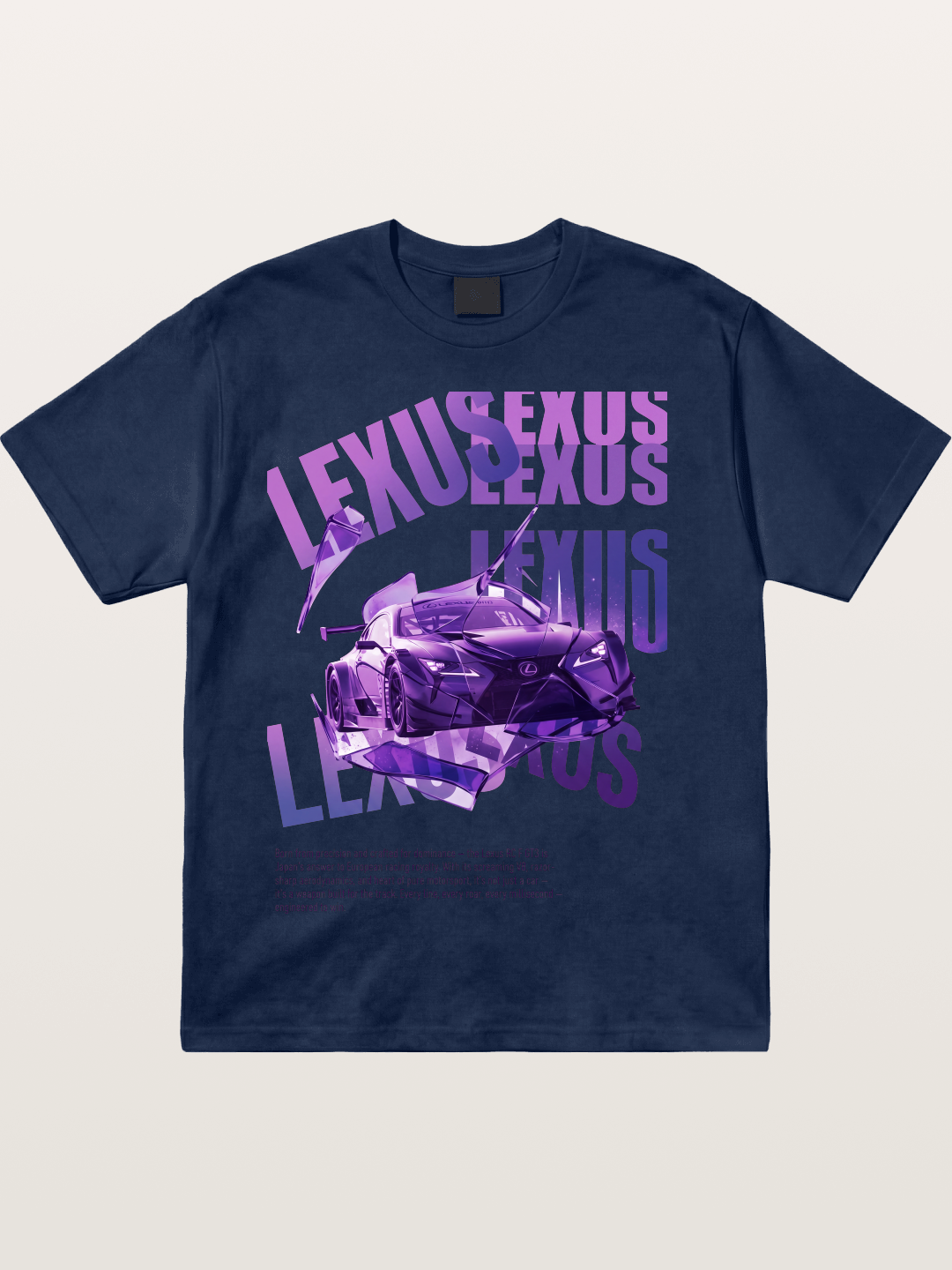 Purple RC F GT3 Shatter Art Cotton T-shirt