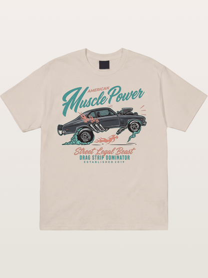 Burnout Power Cotton T-shirt
