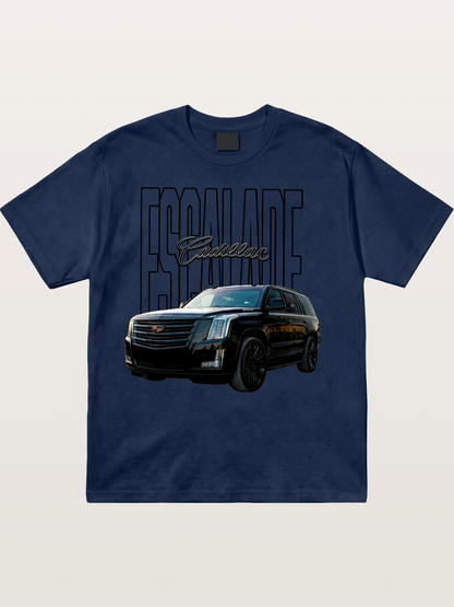 Cadillac SUV Modern Line Art Cotton T-shirt
