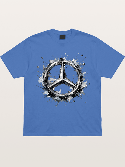 Mercedes Ink Wash Logo Art Gildan T-shirt