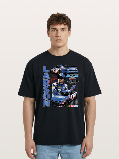 Larson All-Star Race Driver Collage Cotton T-shirt