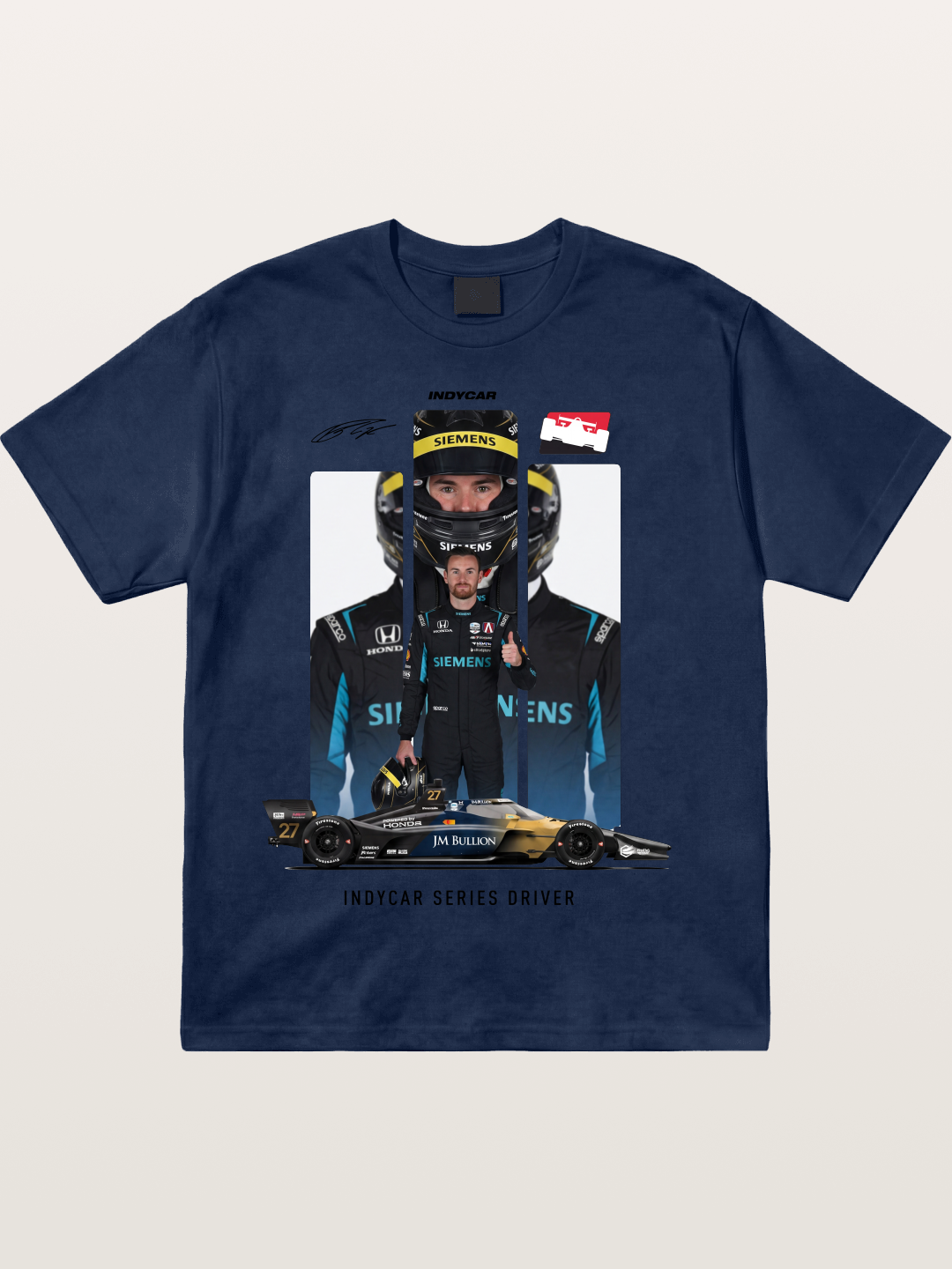 #27 IndyCar Driver Kyle Kirkwood Cotton T-shirt