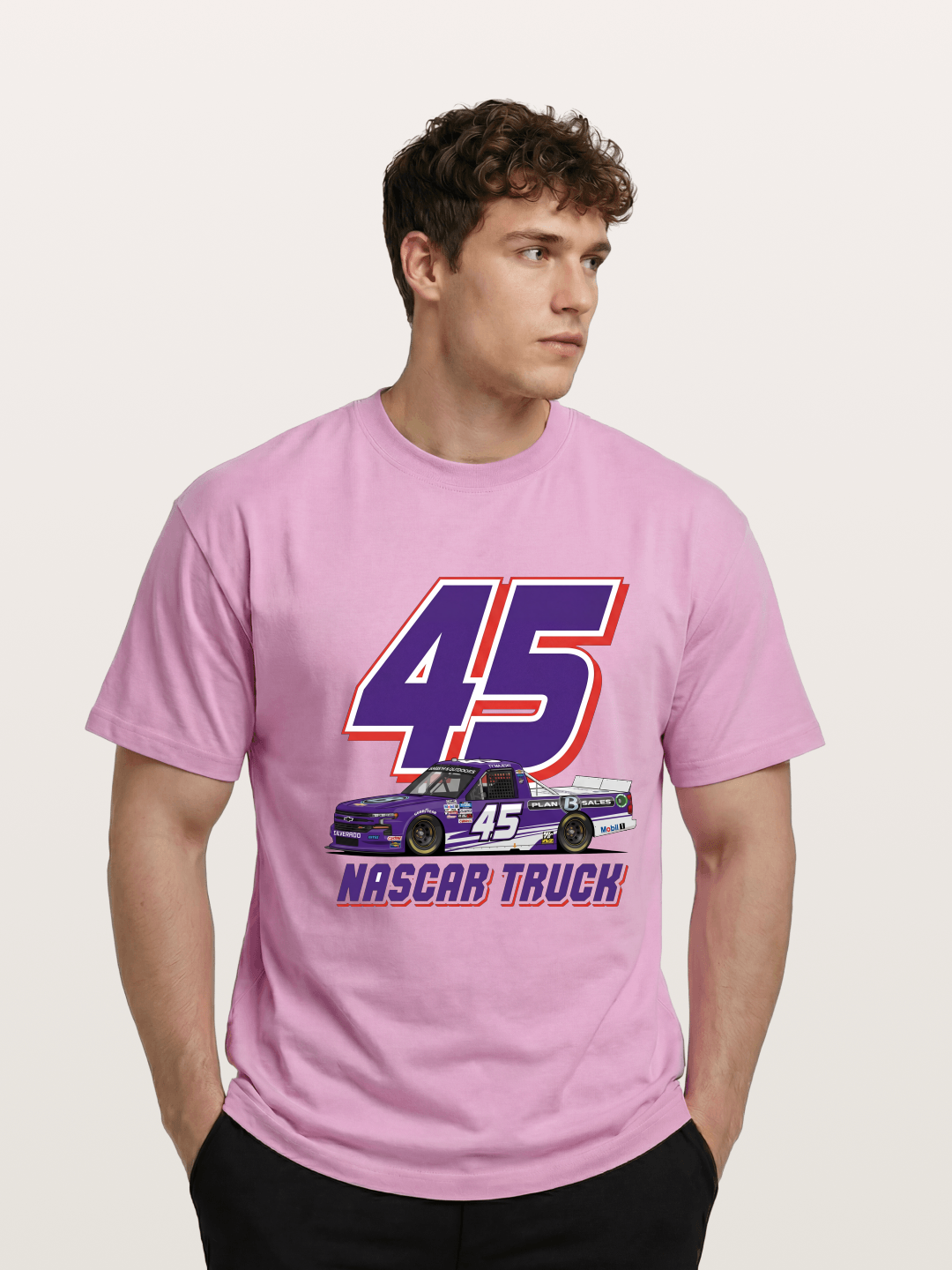 Purple 45 Racer Gildan T-shirt