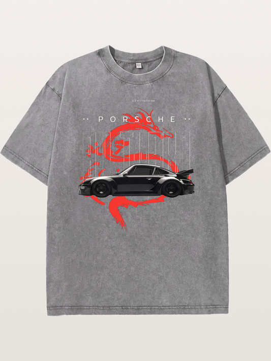 Porsche Dragon Washed T-shirt