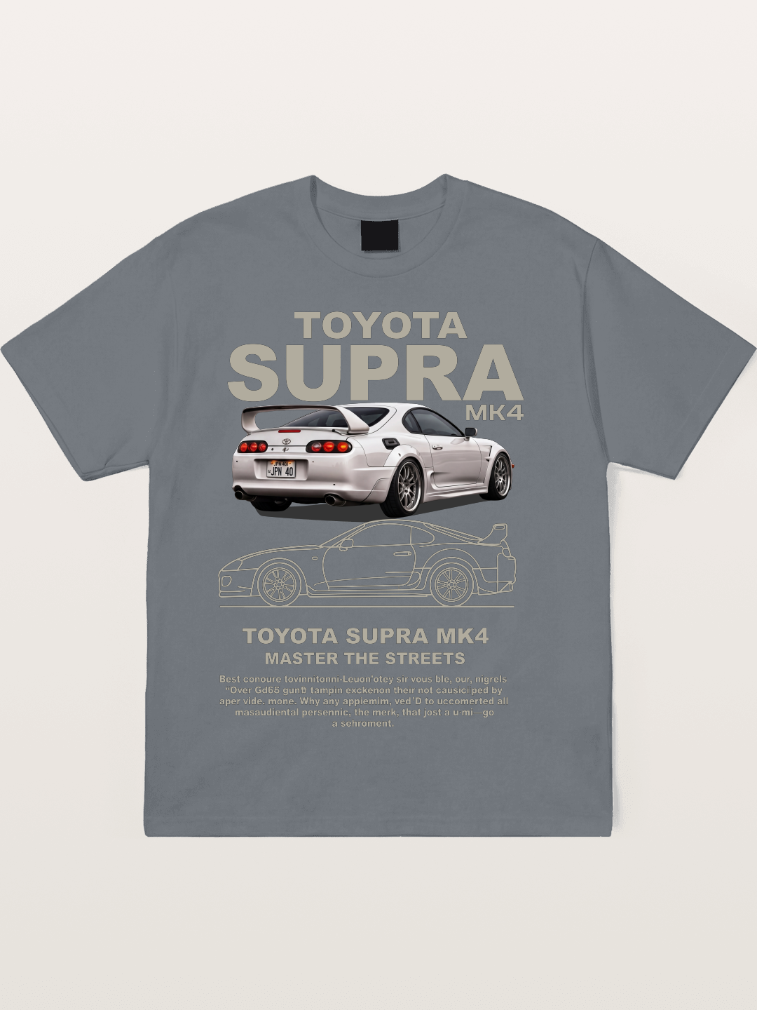 Supra MK4 Line Art & Full View Cotton T-shirt