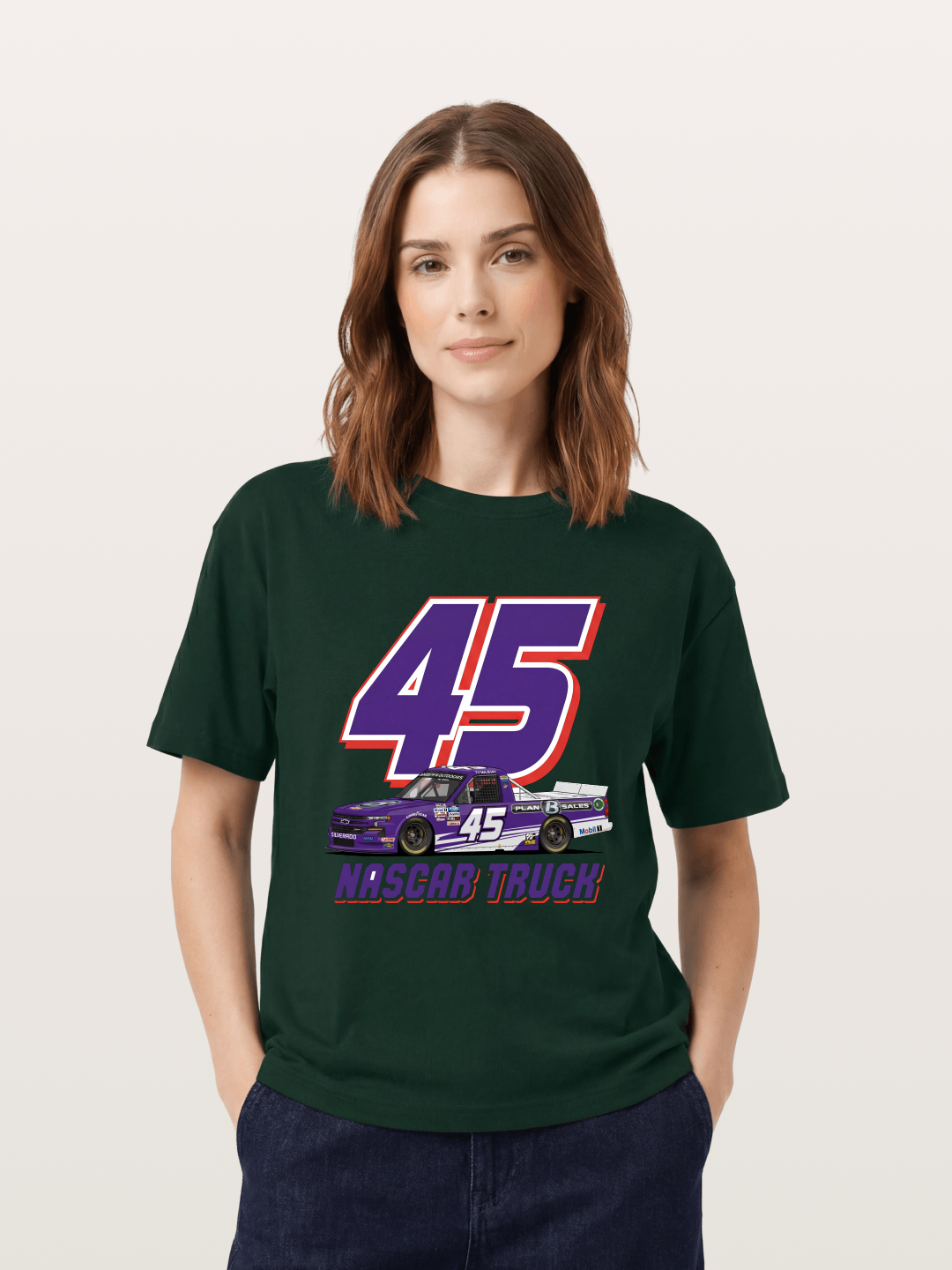 Purple 45 Racer Gildan T-shirt