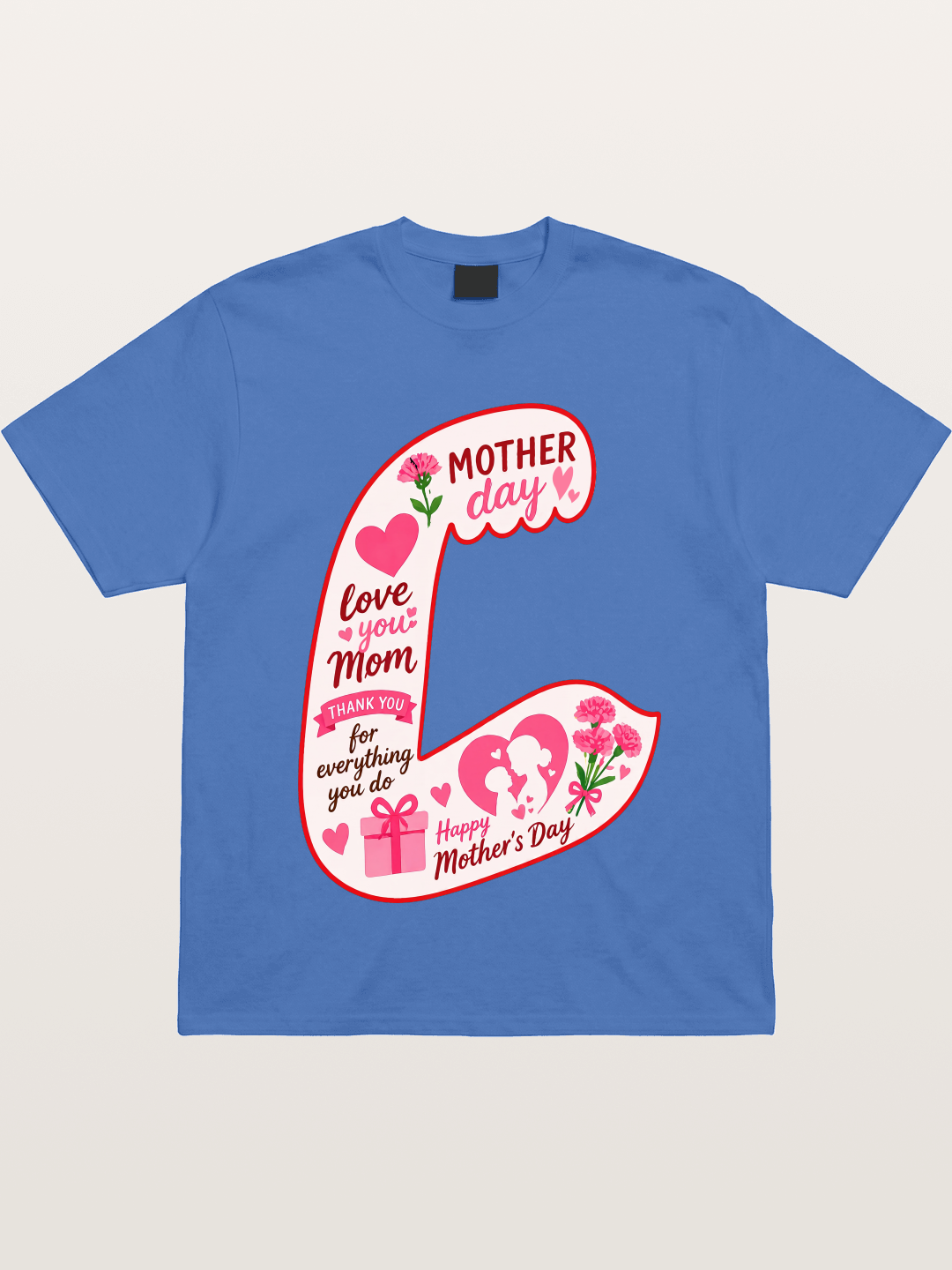 Mother's Day Love You Mom Art Gildan T-shirt