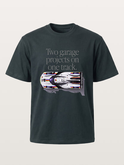 Le Mans Racer Two Garage Quote Gildan T-shirt