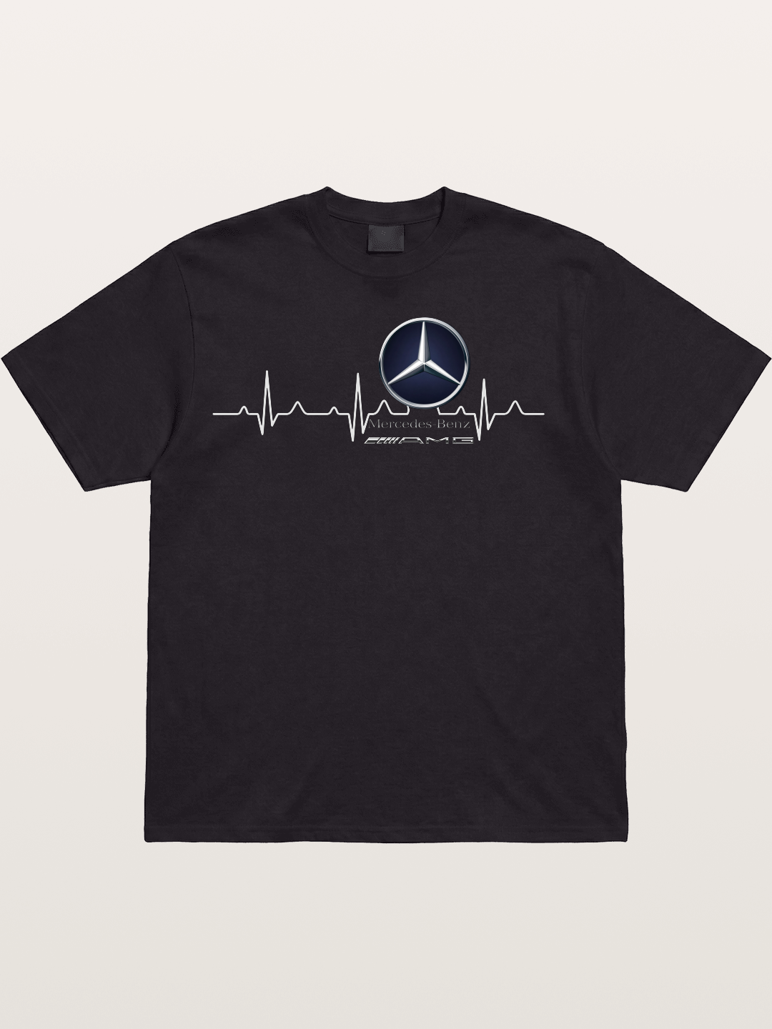 Mercedes Heartbeat Line Cotton T-shirt