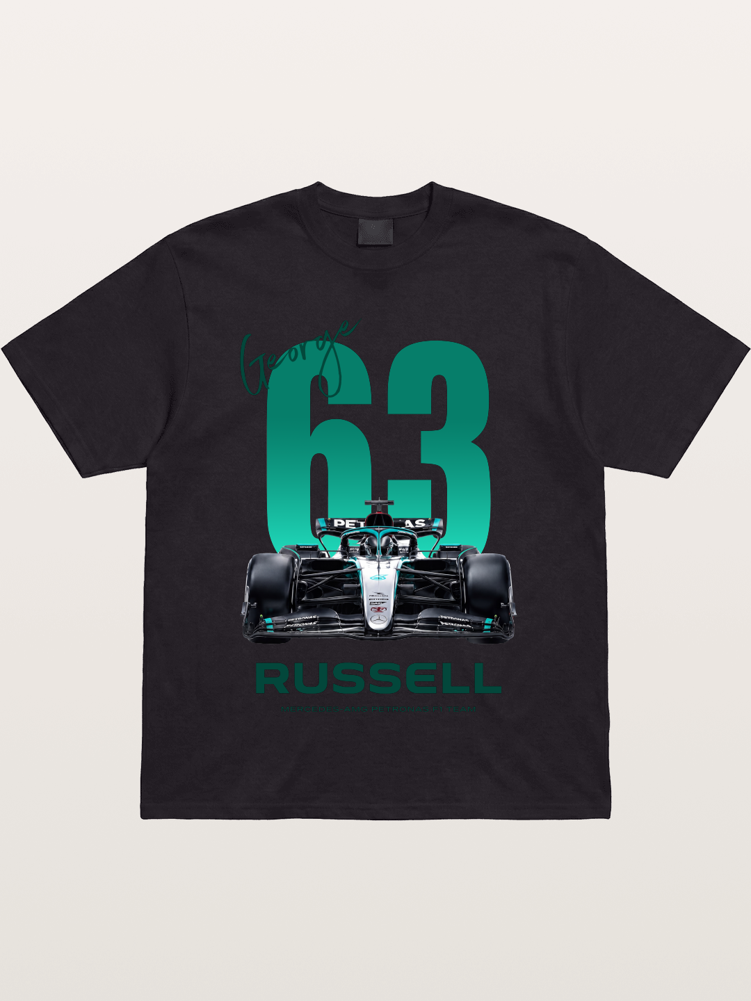 George Russell Mercedes F1 63 Gildan T-shirt