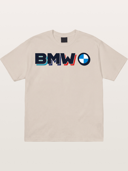 BMW Modern Typography Logo Cotton T-shirt