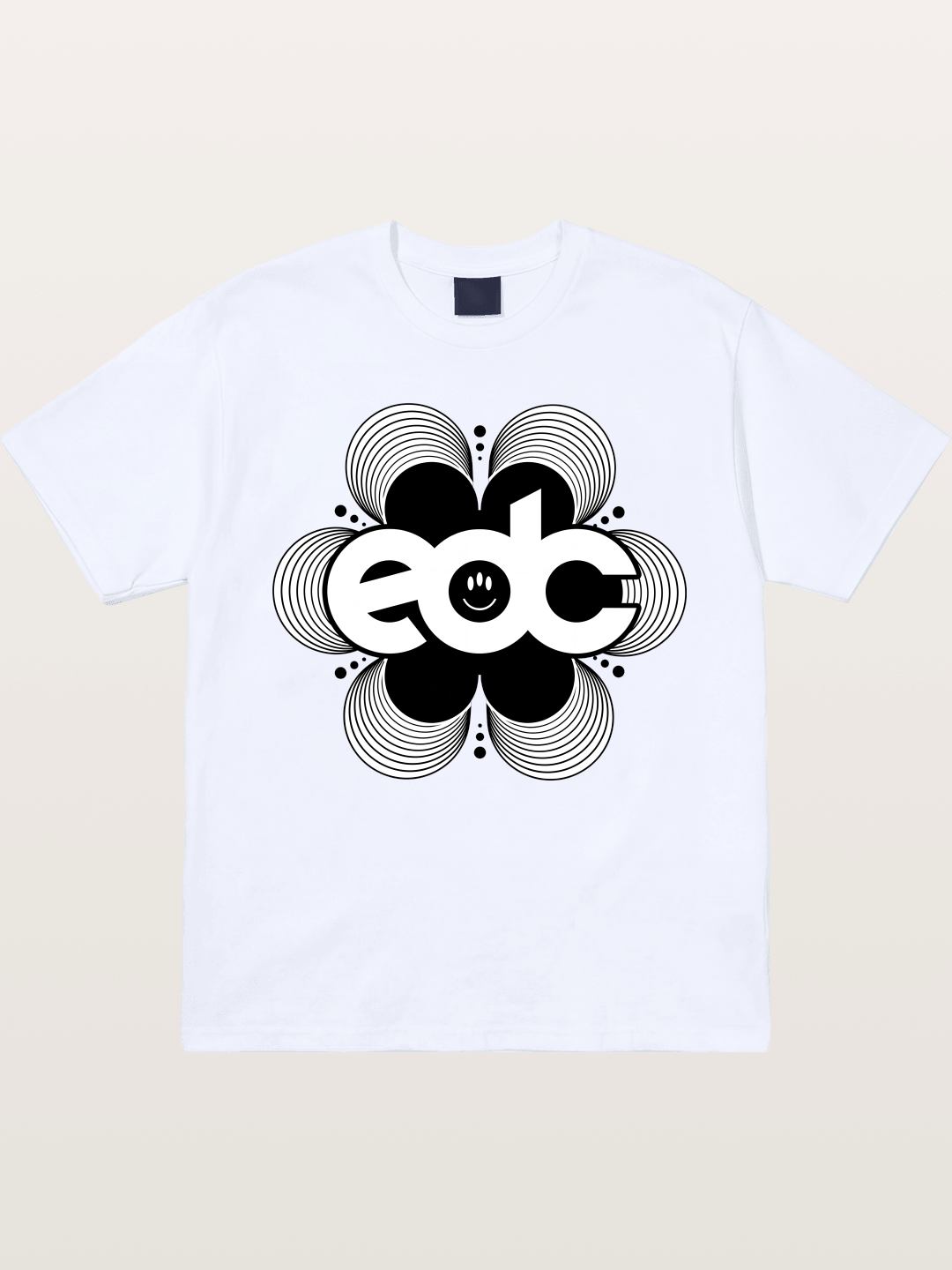 EDC Wavy Daisy Logo Design Gildan T-shirt