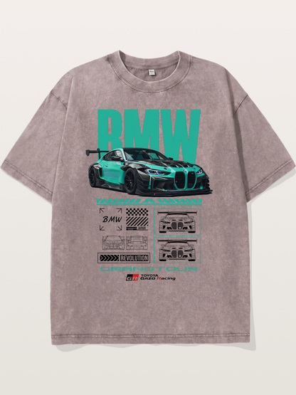 BMW M4 GT3 Technical Design Washed T-shirt