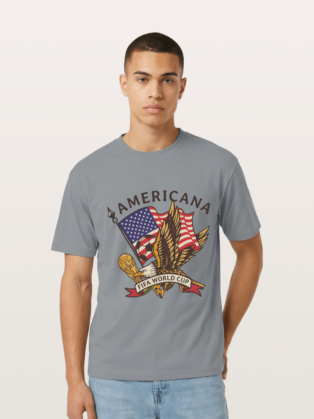 USA Eagle World Cup Graphic Gildan T-shirt